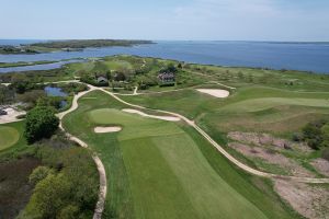 Fishers Island 8th Green Aerial